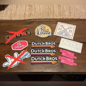 Dutch Bros Stickers *NOW FOR SALE AS GROUP*